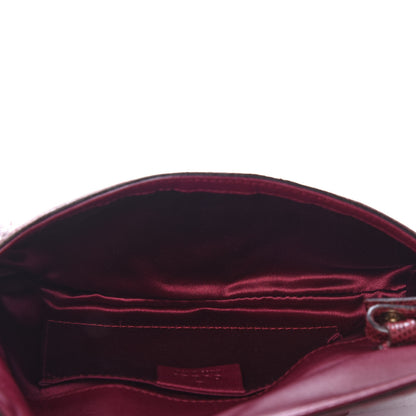Gucci Sequin Lizard Crystal Wristlet Clutch Bag Bordeaux 5 of 7