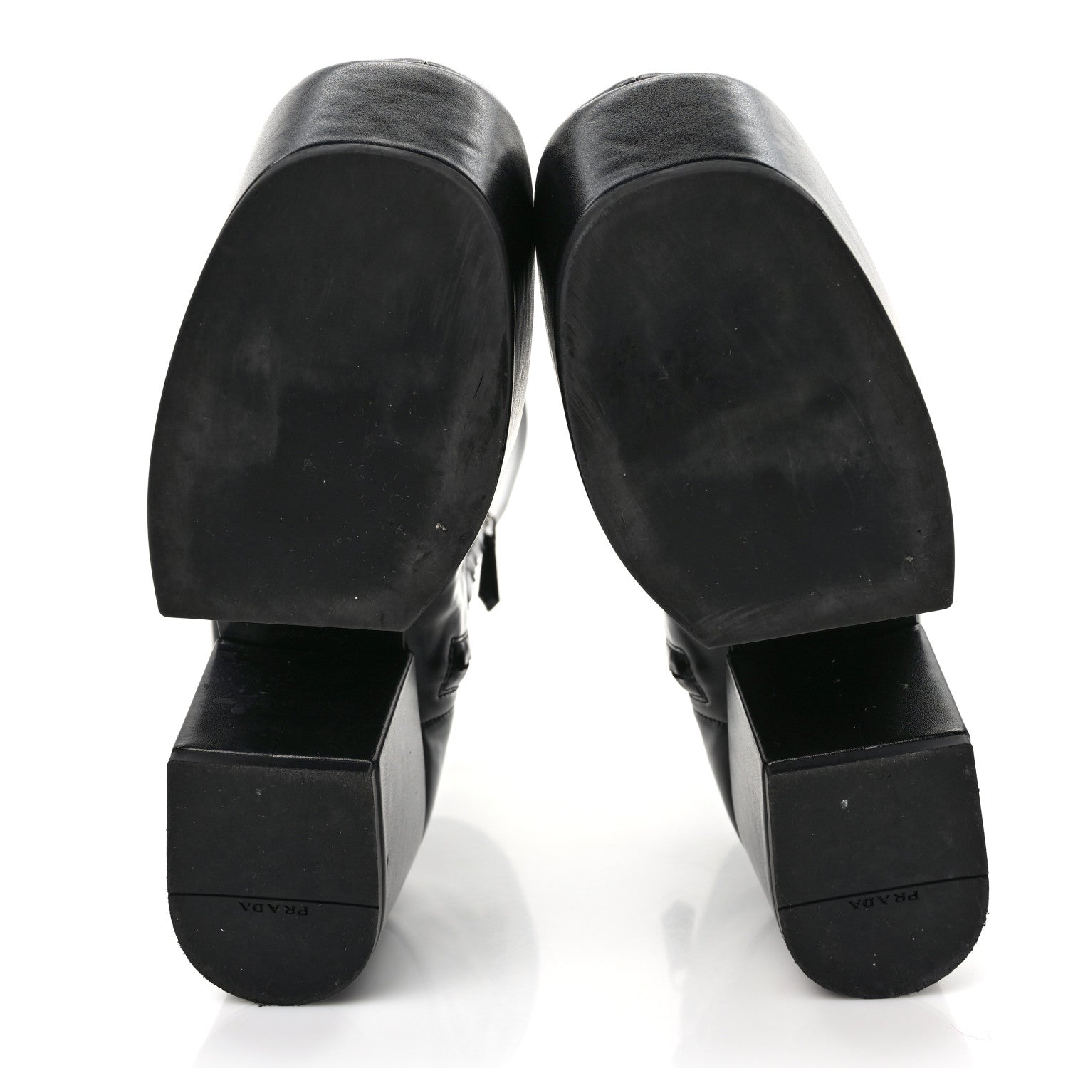 Prada Nappa Tech Logo 70mm Platform Boots 37 Black 5 of 9