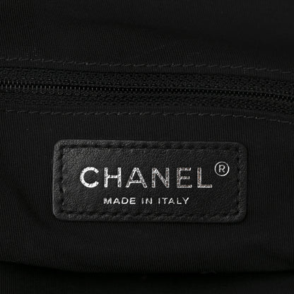 Chanel Aged Calfskin Chevron Large Soft Bowling Bag Black 11 of 19