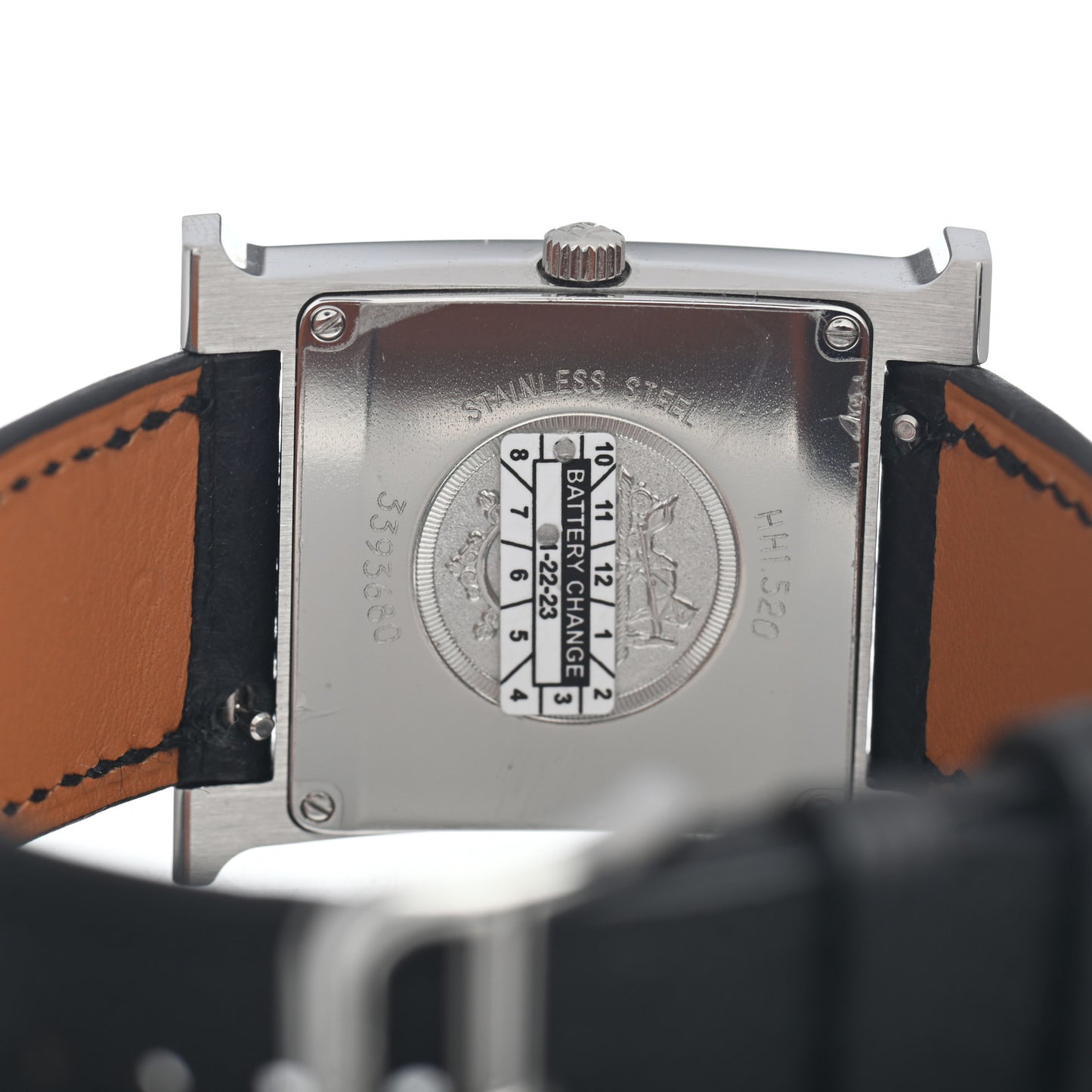 Stainless Steel Epsom 26mm Heure H Hour Quartz Watch Noir
