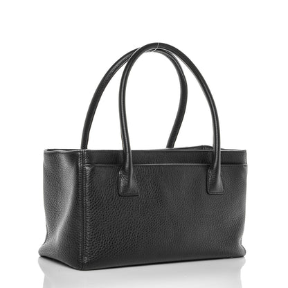 Chanel Deerskin Small Cerf Shopper Tote Black 3 of 7