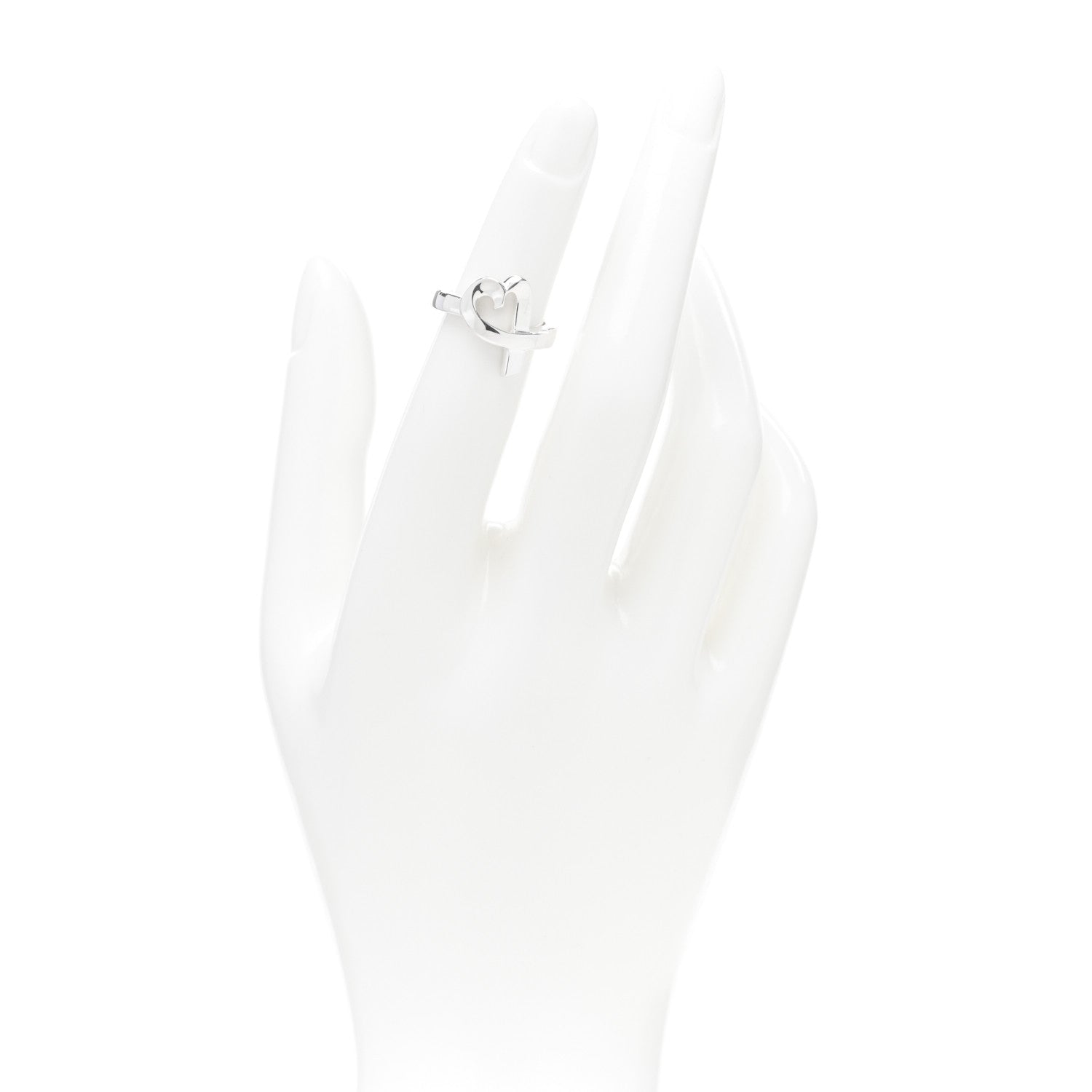 Tiffany Sterling Silver Paloma Picasso Loving Heart Ring 47 4 2 of 4
