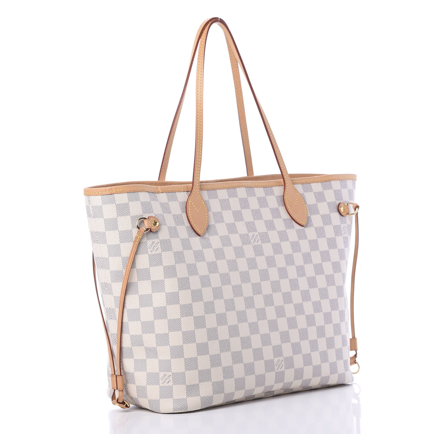 Louis Vuitton Damier Azur Neo Neverfull MM Rose Ballerine 3 of 11