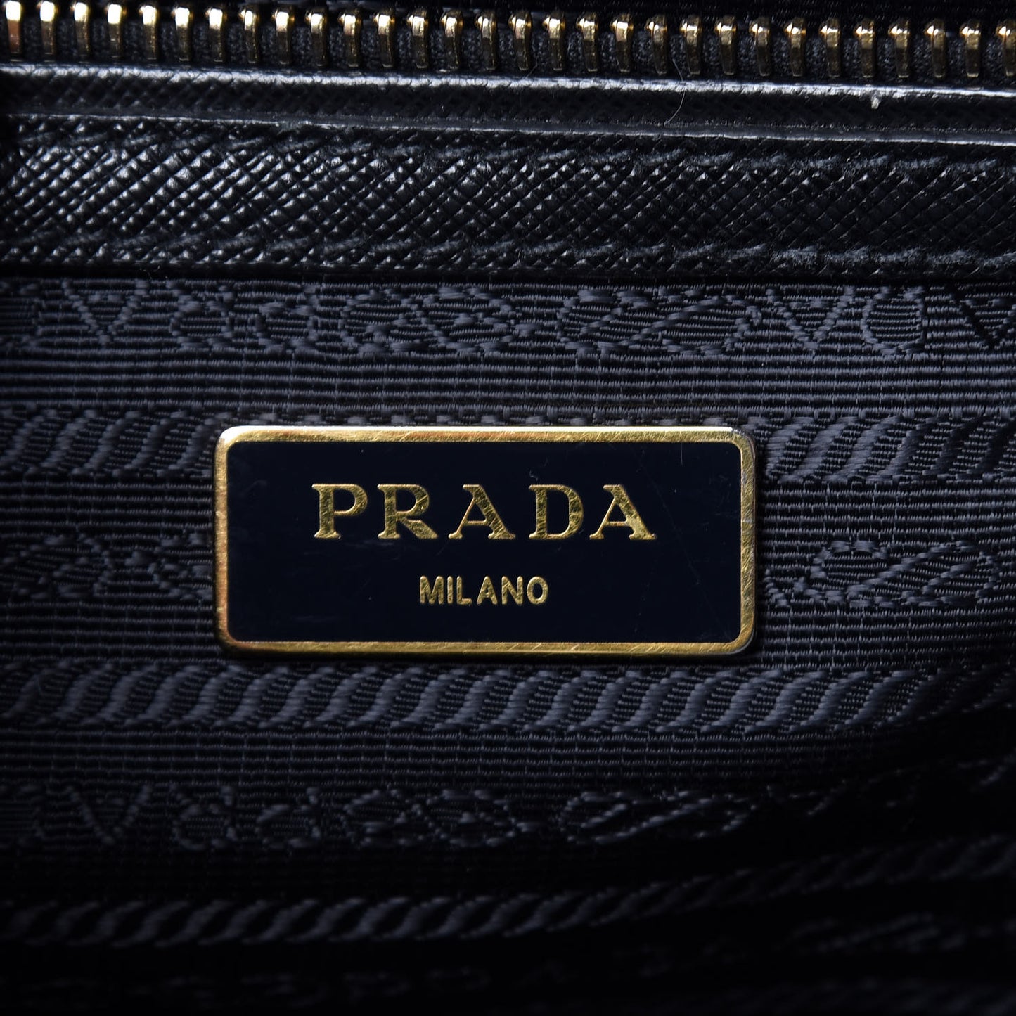 Saffiano Mini Galleria Double Zip Tote Black