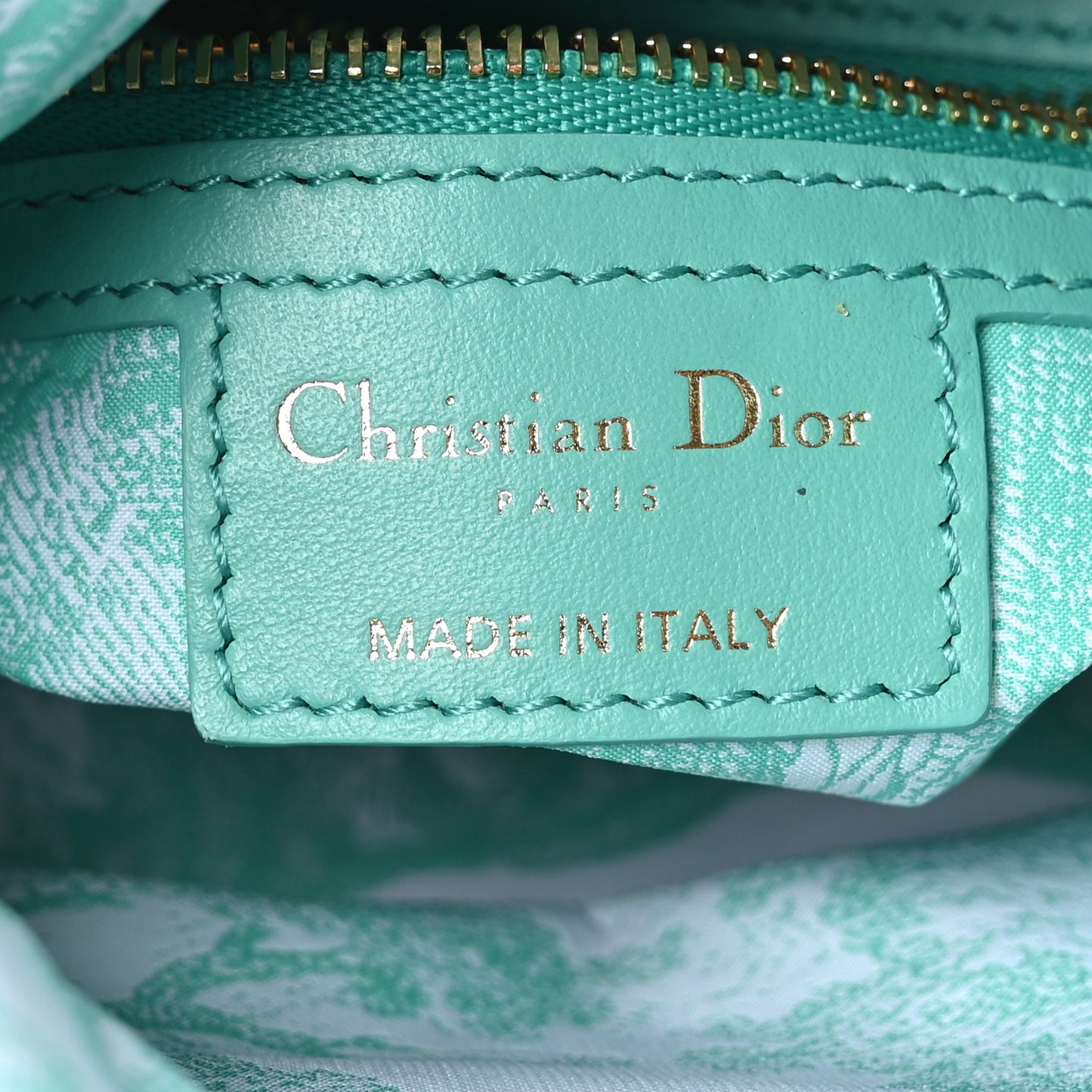 Wicker Oblique Mini Lady Dior Bag Aquamarina
