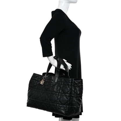 Christian Dior Calfskin Macrocannage Large Toujours Black 3 of 15