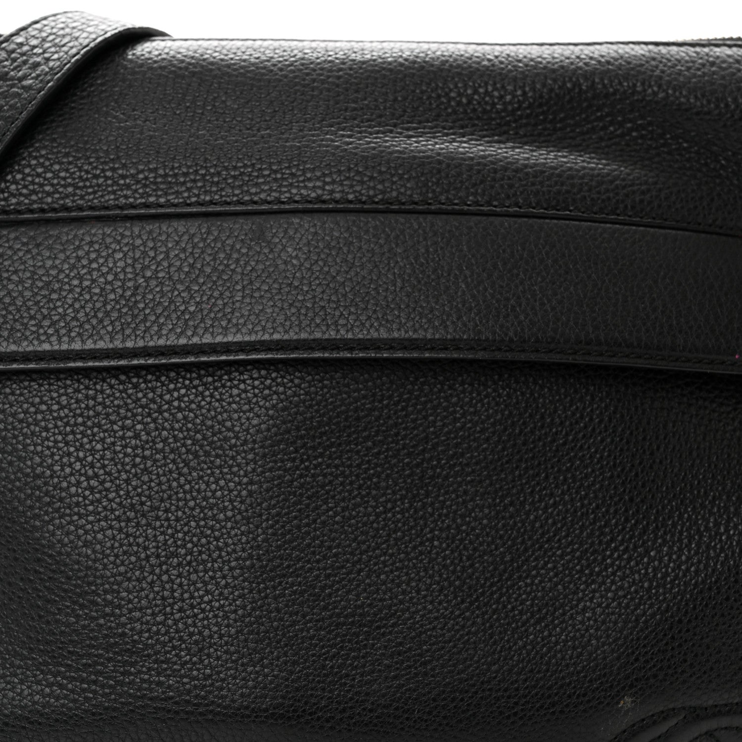 Gucci Pebbled Calfskin Medium Soho Messenger Bag Black 8 of 13