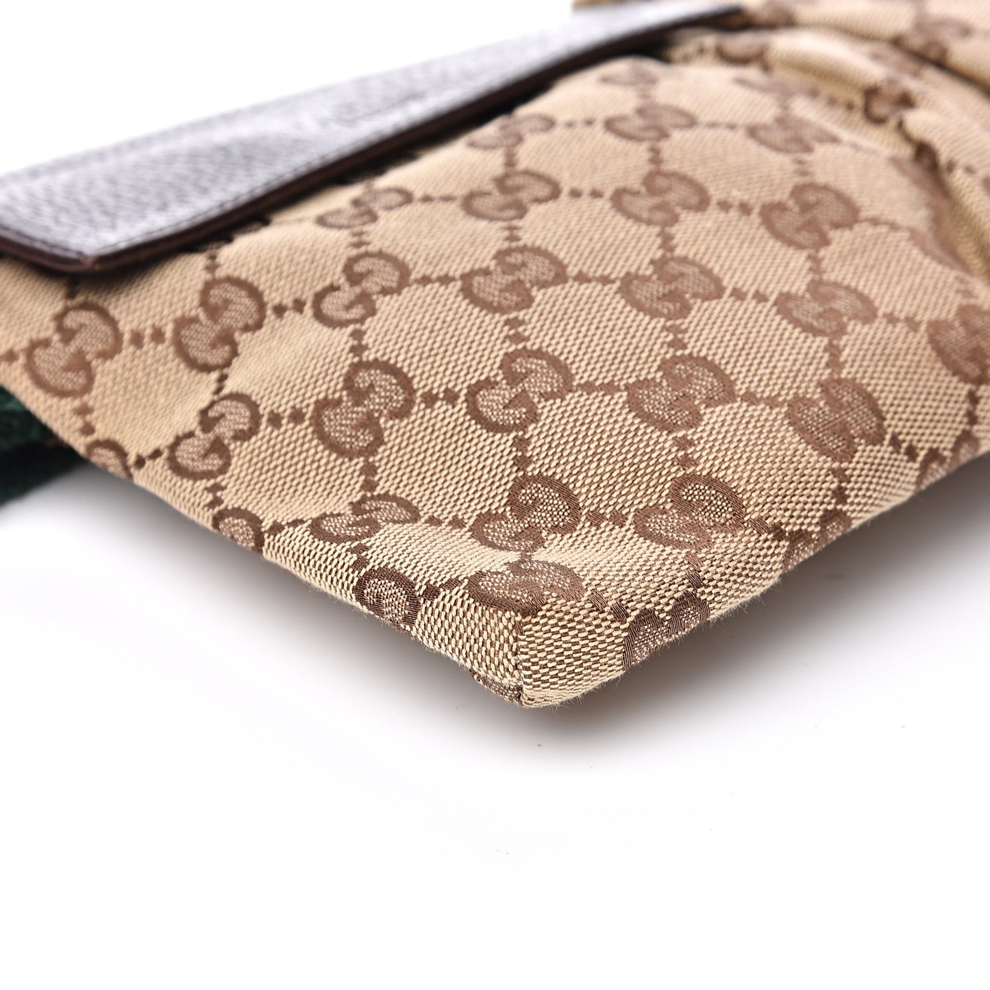 Monogram Web Belt Bag Dark Brown