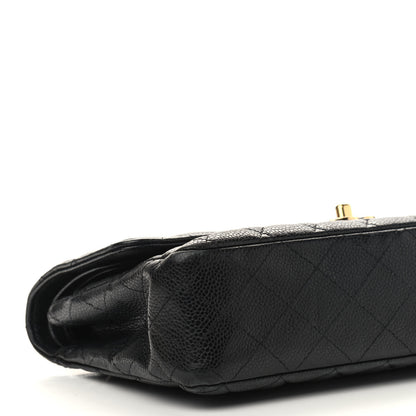Chanel Caviar Quilted Medium Double Flap Black 11 of 12