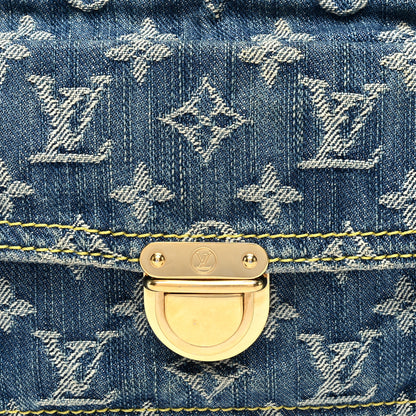 Louis Vuitton Monogram Denim Bum Bag Blue 7 of 9