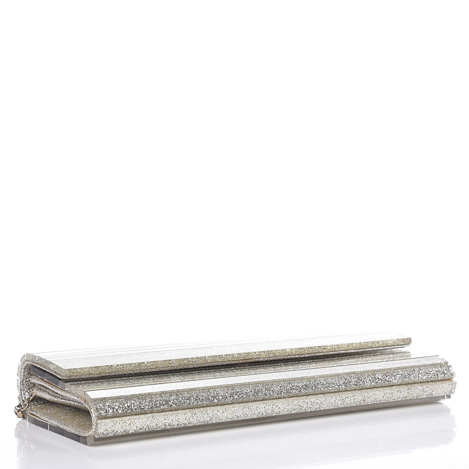 Jimmy Choo Acrylic Glitter Sweetie Clutch Champagne 4 of 11