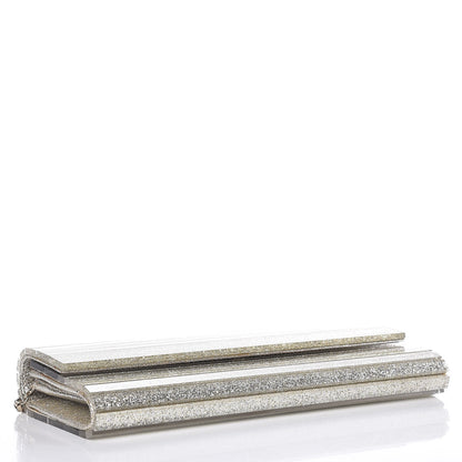 Jimmy Choo Acrylic Glitter Sweetie Clutch Champagne 4 of 11