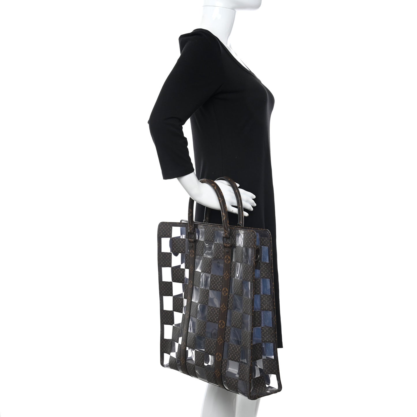 PVC Monogram Chess Sac Plat