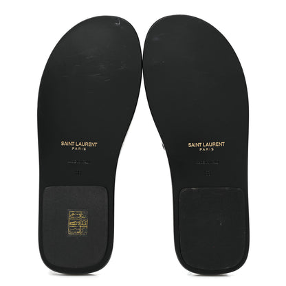 Saint Laurent Calfskin Nu Pieds Sandals 38 Black 5 of 11