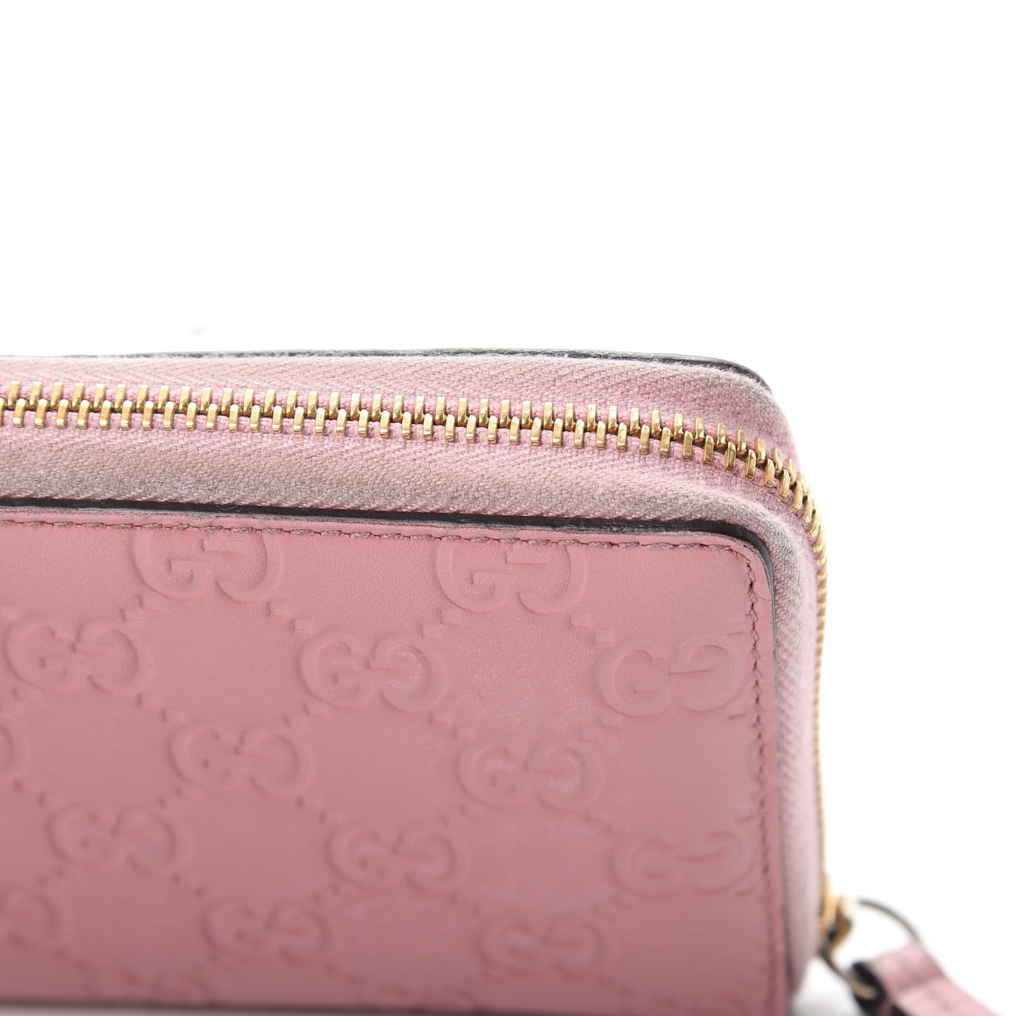 Guccissima Zip Around Wallet Pink