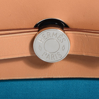 Hermes Toile Herbag Zip PM 31 Bleu Izmir 12 of 17