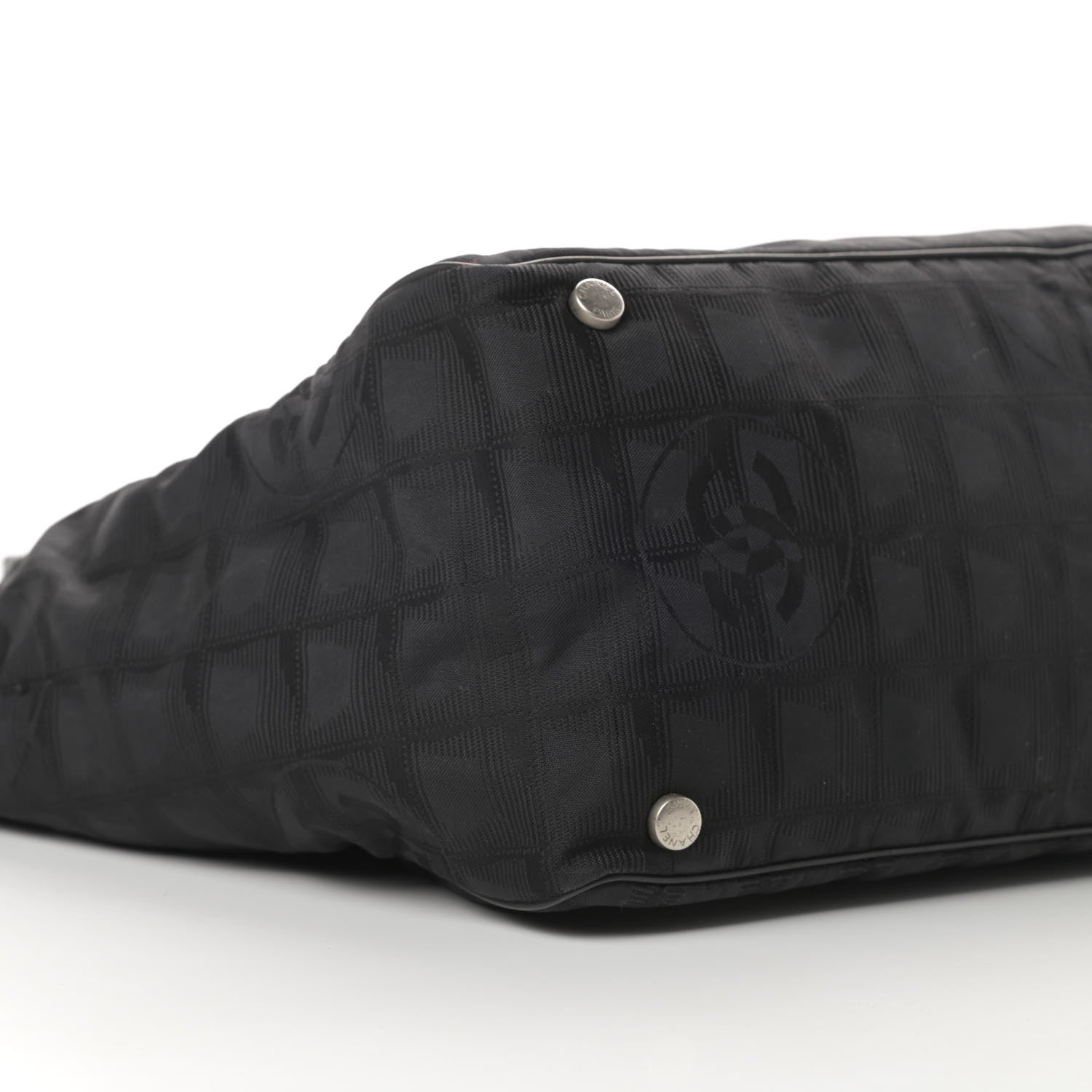 Chanel Nylon Large Travel Tote Black 9 of 16