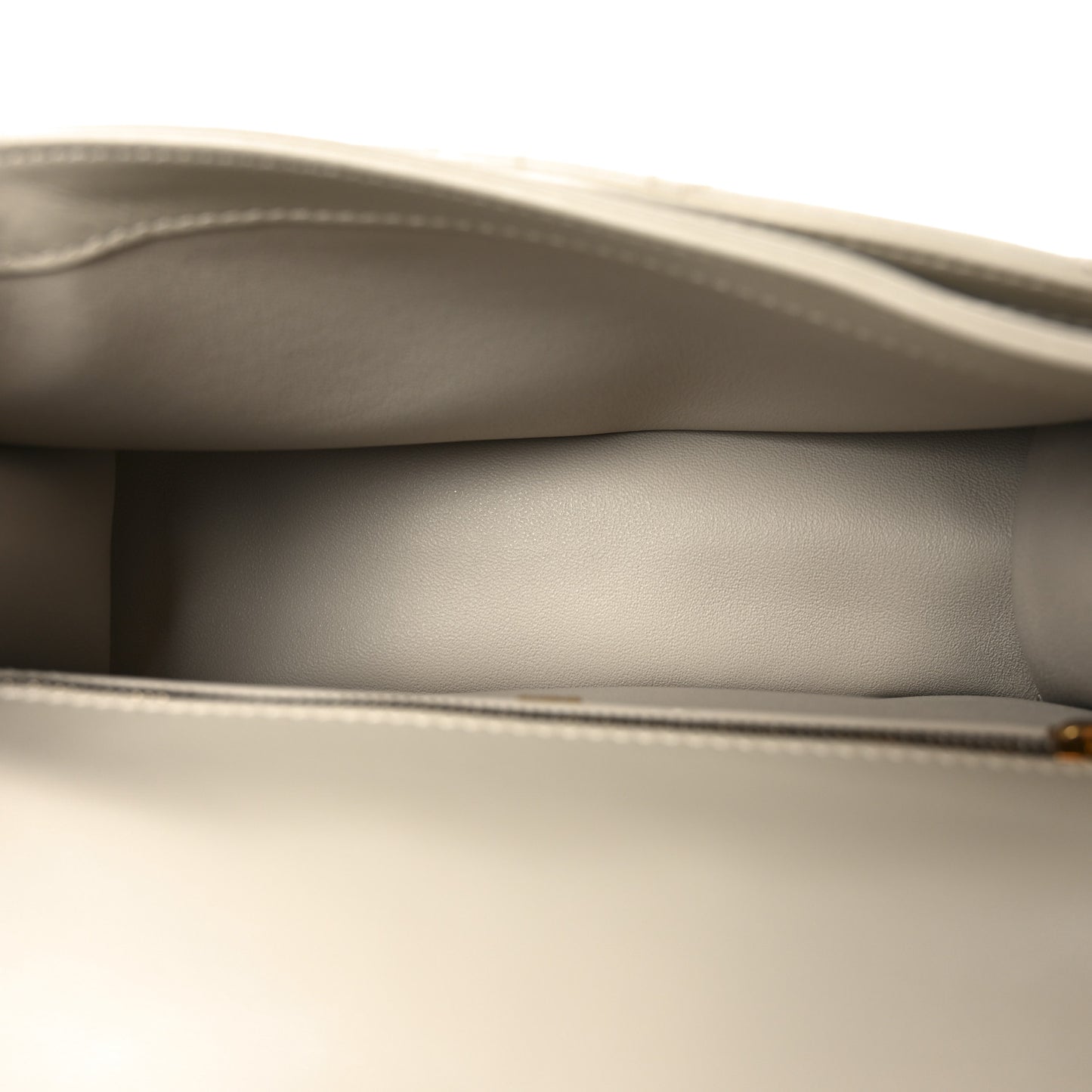 Calfskin Quilted Gancini Flap Bag Peony
