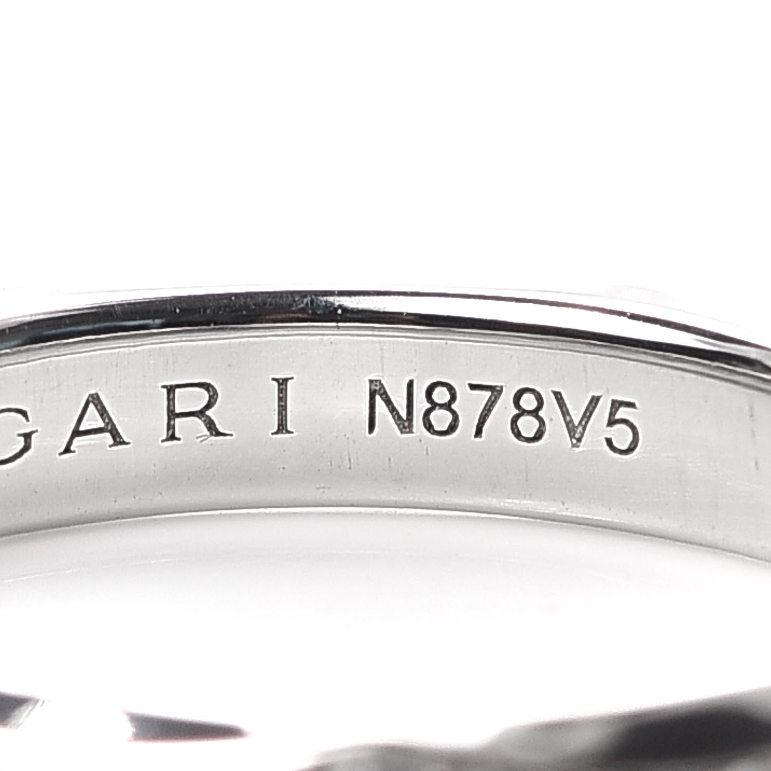 Bulgari Platinum Diamond Infinito Band Ring 52 6 5 of 5