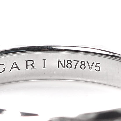 Bulgari Platinum Diamond Infinito Band Ring 52 6 5 of 5