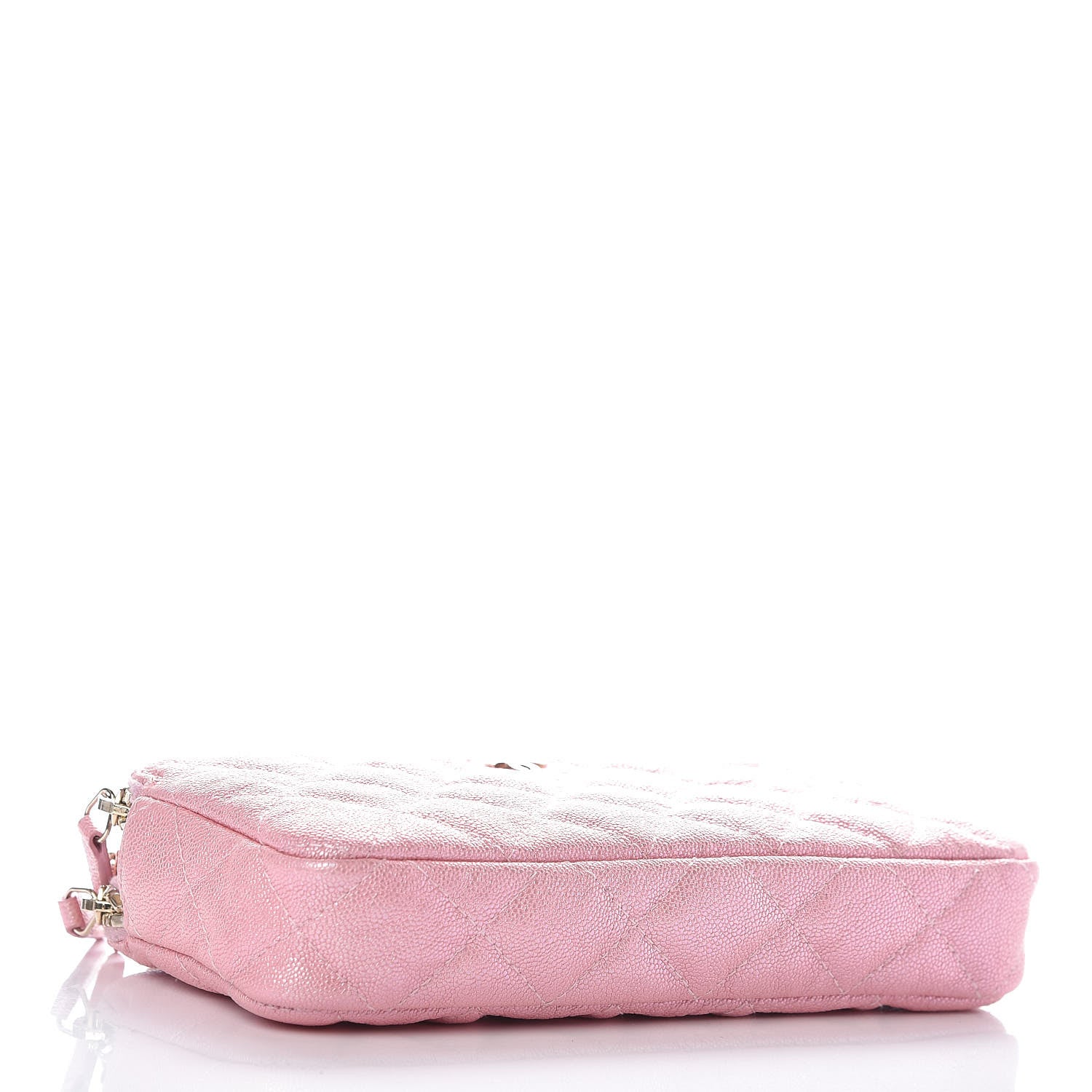Chanel Iridescent Caviar Quilted Small Clutch With Chain Pink 7 of 22
