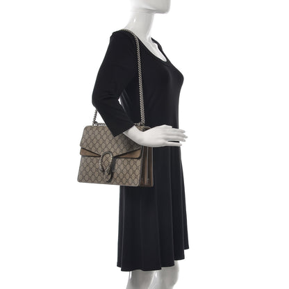 Gucci GG Supreme Monogram Medium Dionysus Shoulder Bag Taupe 2 of 8