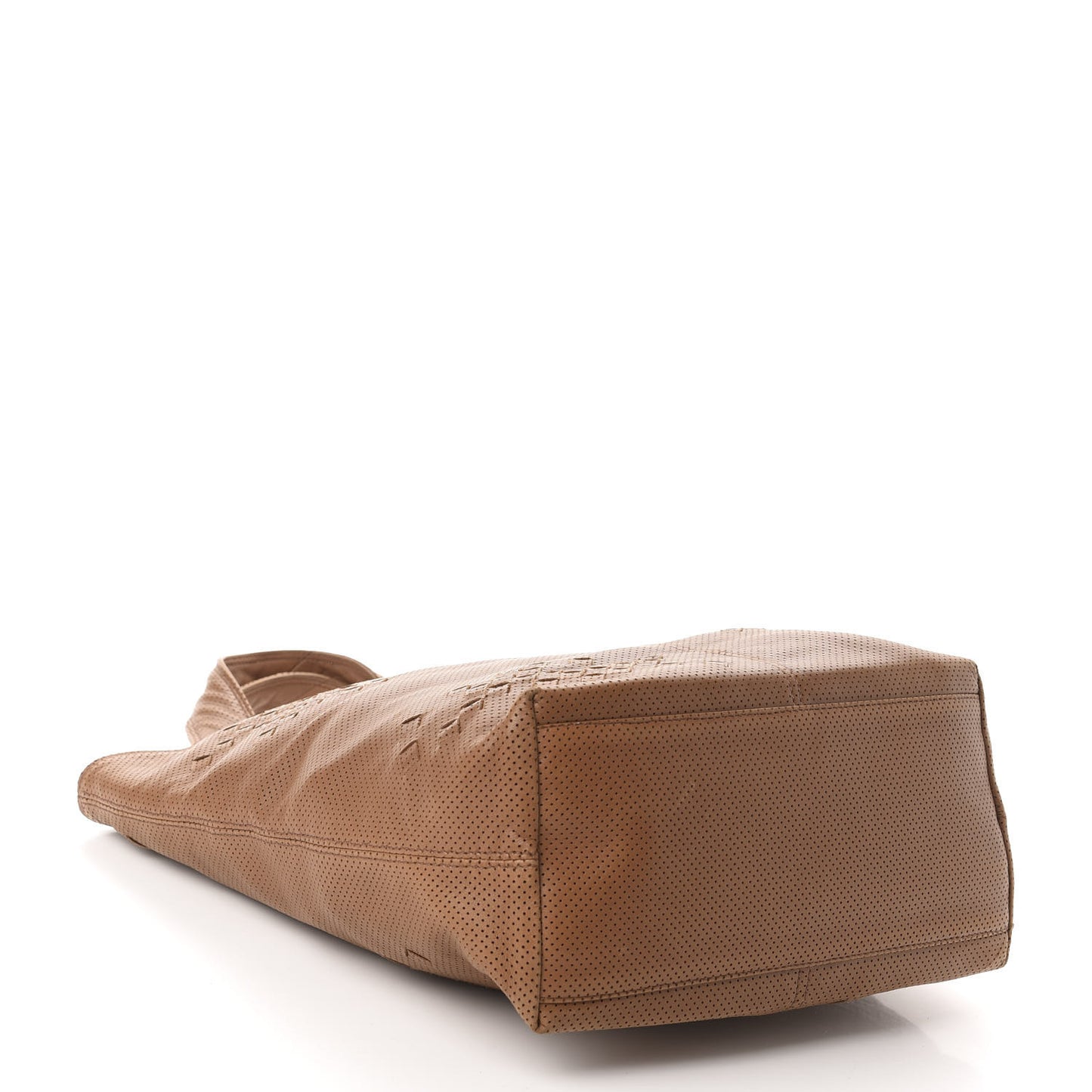 Nappa Intrecciato Perforated Regent Tote Noce