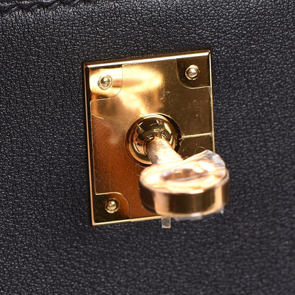 Hermes Swift Kelly Pochette Clutch Black 18 of 24