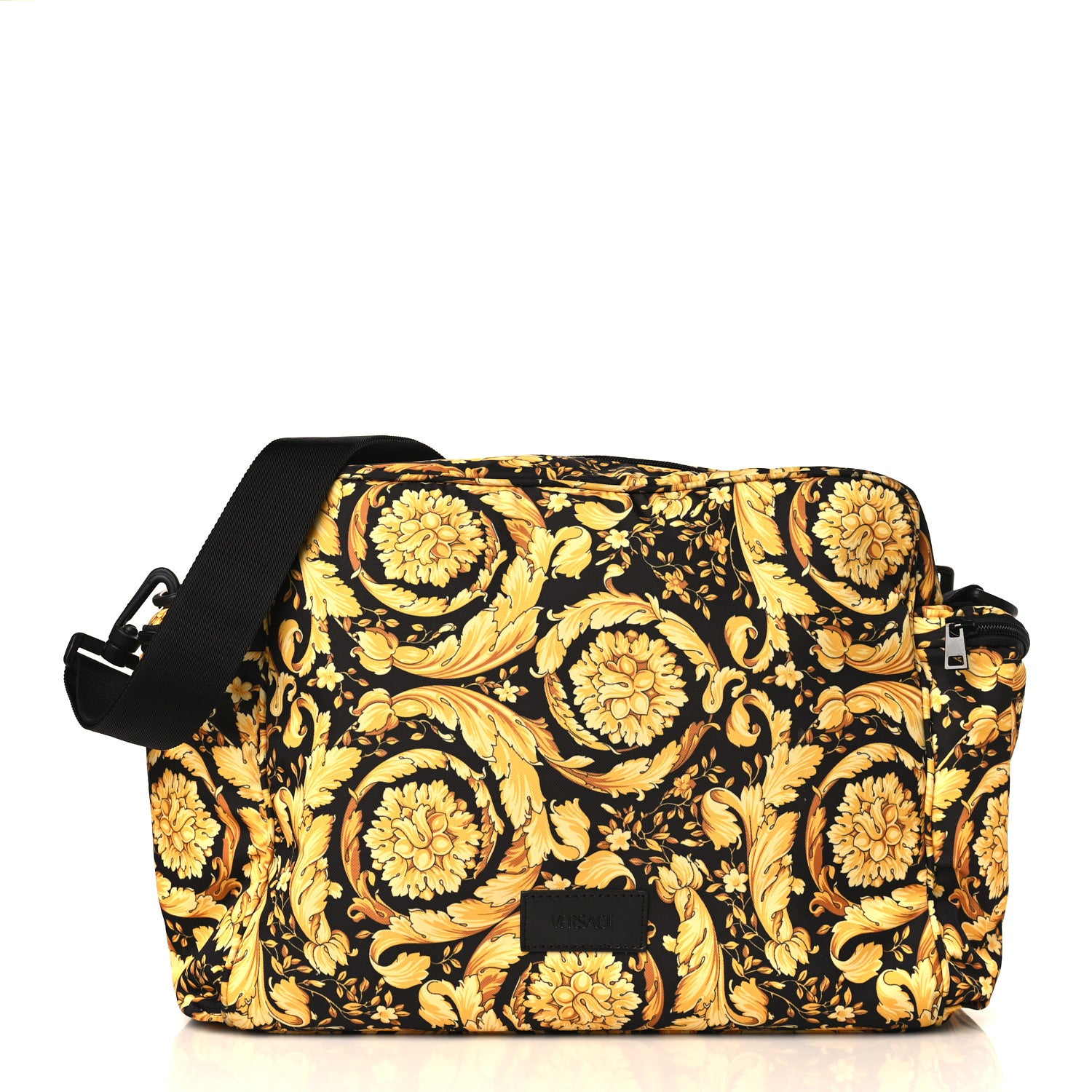 Versace Nylon Baroque Diaper Bag Black 1 of 8