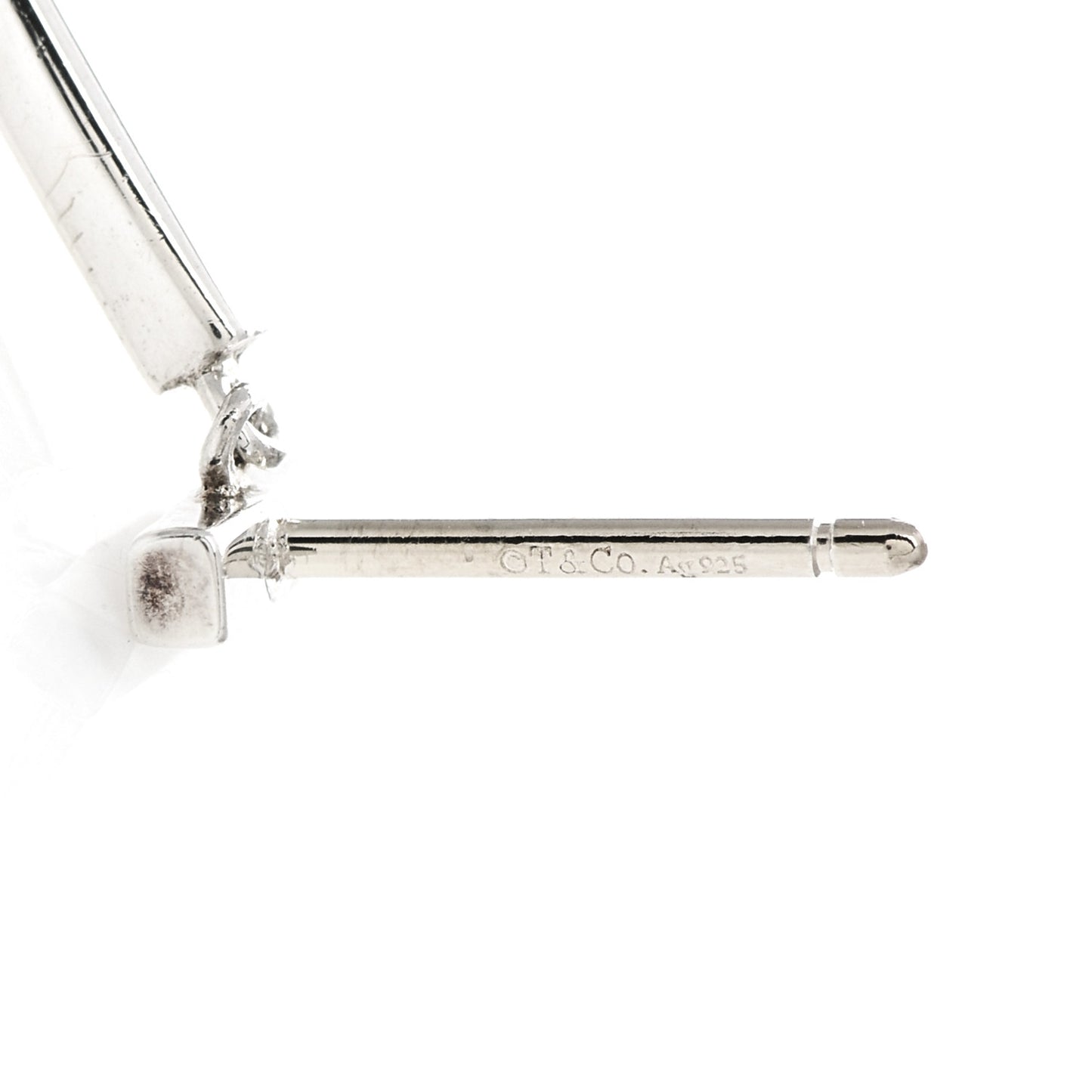 Sterling Silver T Wire Bar Earrings