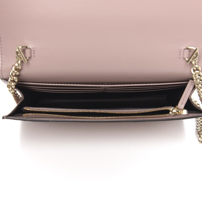 Gucci Guccissima Signature Bowy Chain Wallet Dark Cipria 4 of 8