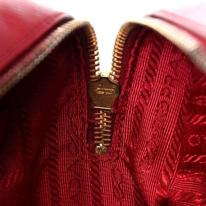 Prada Saffiano Lux Bowler Fuoco 11 of 18