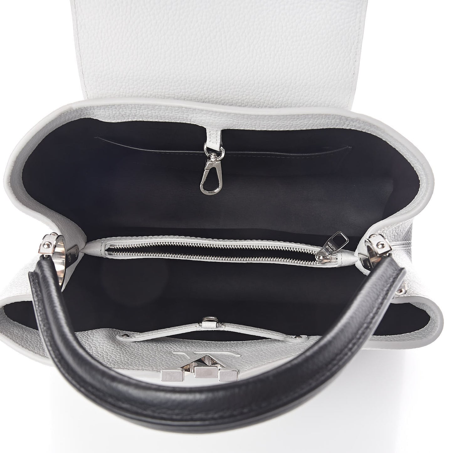 Taurillon Capucines MM Cloudy Black