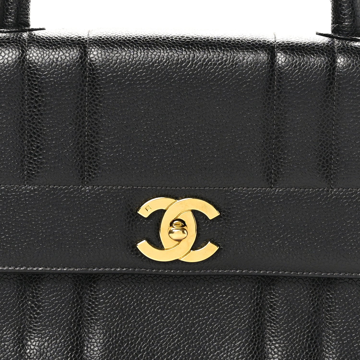 Chanel Caviar Vertical Quilted Kelly Flap Bag Black 9 of 11