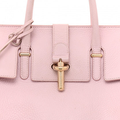 Balenciaga Grained Calfskin M Tube Round Tote Rose Poudre 7 of 18