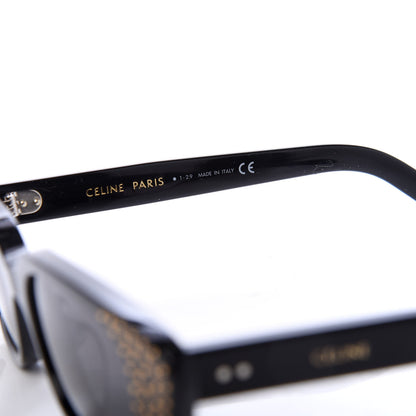 Celine Acetate Cat Eye Studded Sunglasses CL4144US Black 5 of 6
