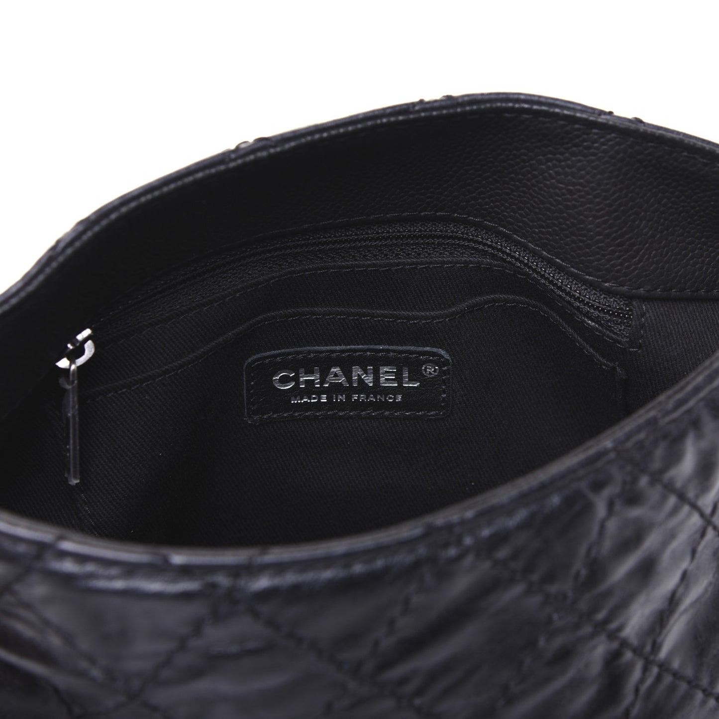 Caviar Aged Calfskin Medium Bubble Graphic Messenger Bag Black
