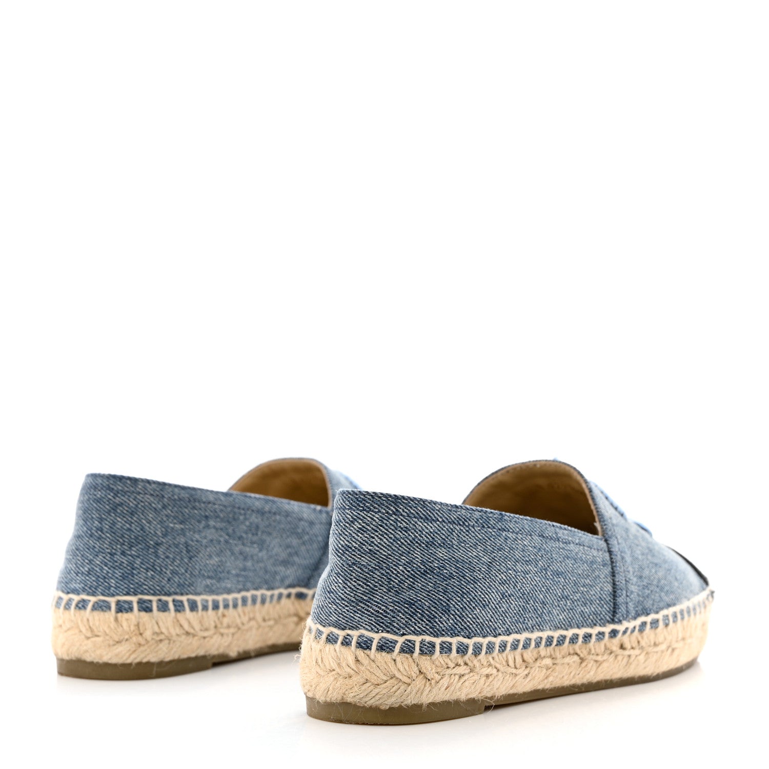 Chanel Denim CC Espadrilles 35 Blue Black 4 of 10