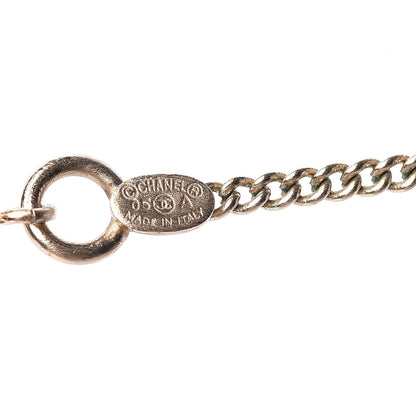 Chanel Crystal CC Heel Motif Necklace Gold 5 of 5