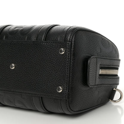 Gucci Piuma Calfskin Jumbo GG Embossed Mini Duffle Bag Black 11 of 11