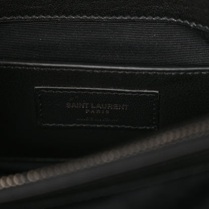 Saint Laurent Canvas Matelasse Chevron American Flag Monogram Medium College Bag Red Blue 6 of 11