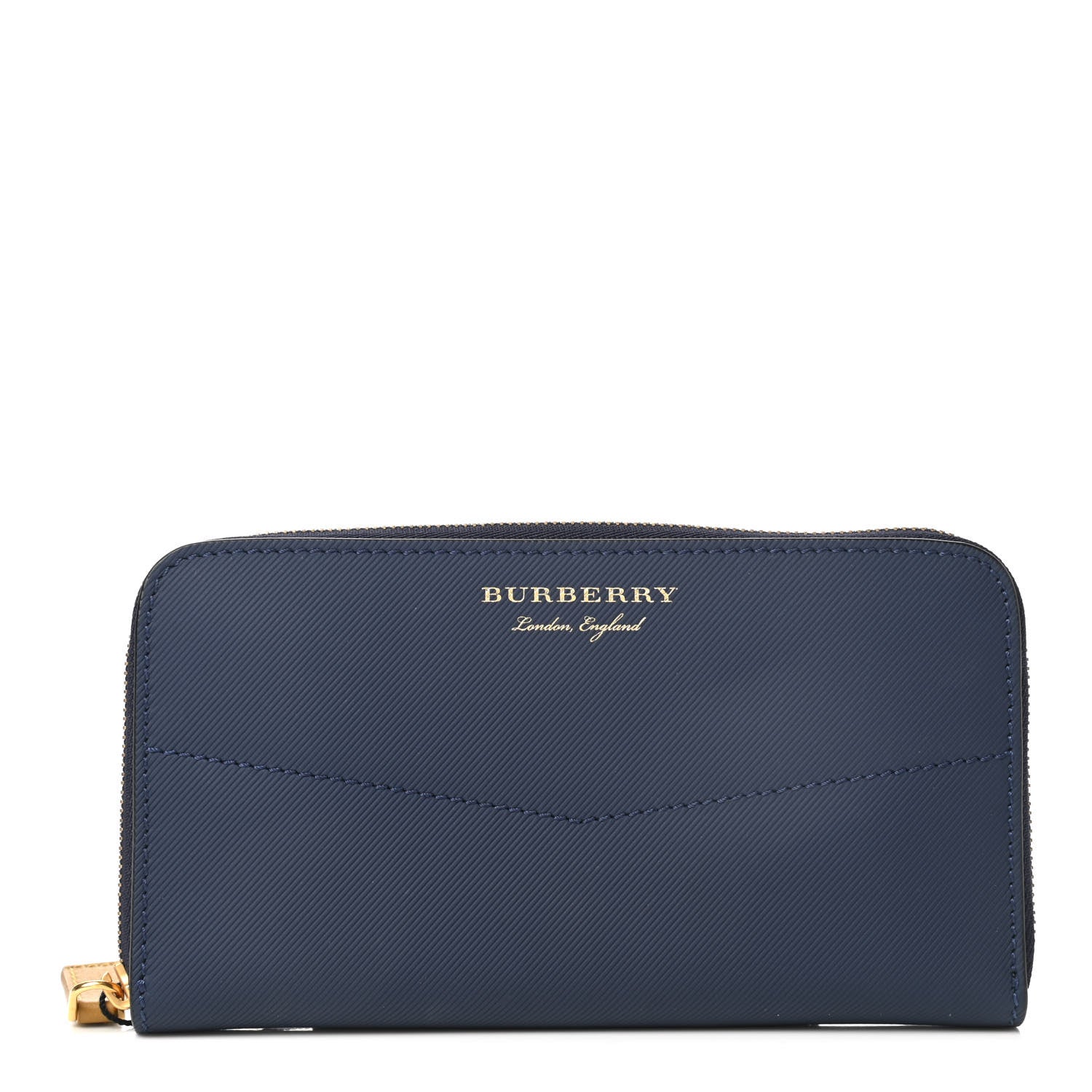 Burberry Trench Calfskin Elmore Zip Around Wallet Ink Ochre 1 of 7