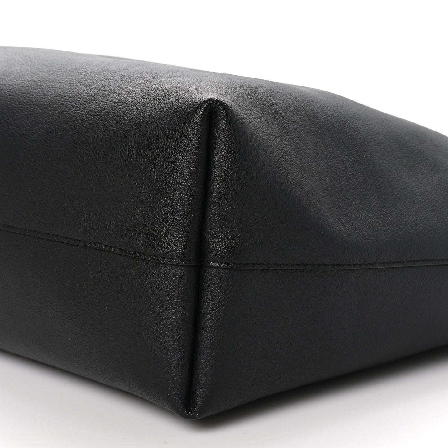 Calfskin Large Shopping Tote Black