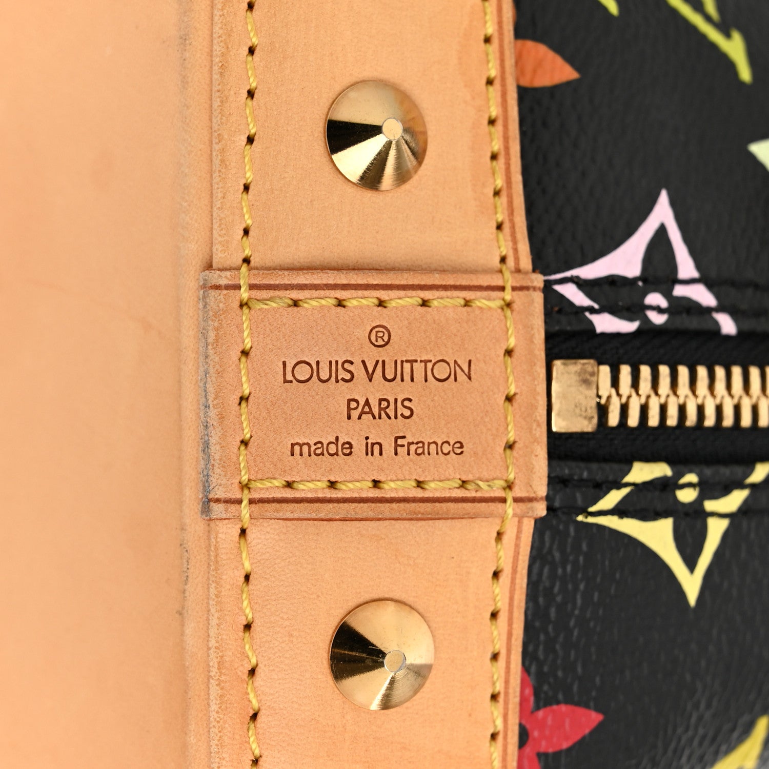 Louis Vuitton Monogram Multicolor Alma Black 6 of 9