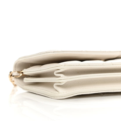 Chanel Caviar Quilted Mini Wallet On Chain WOC White 9 of 14