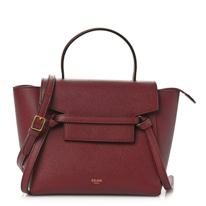 Celine Grained Calfskin Nano Belt Bag Acai 1 of 8
