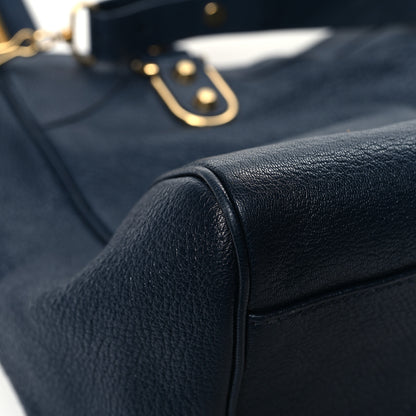 Balenciaga Chevre Gold Metallic Edge Hardware Velo Bleu Nuit Dark Sea 11 of 13