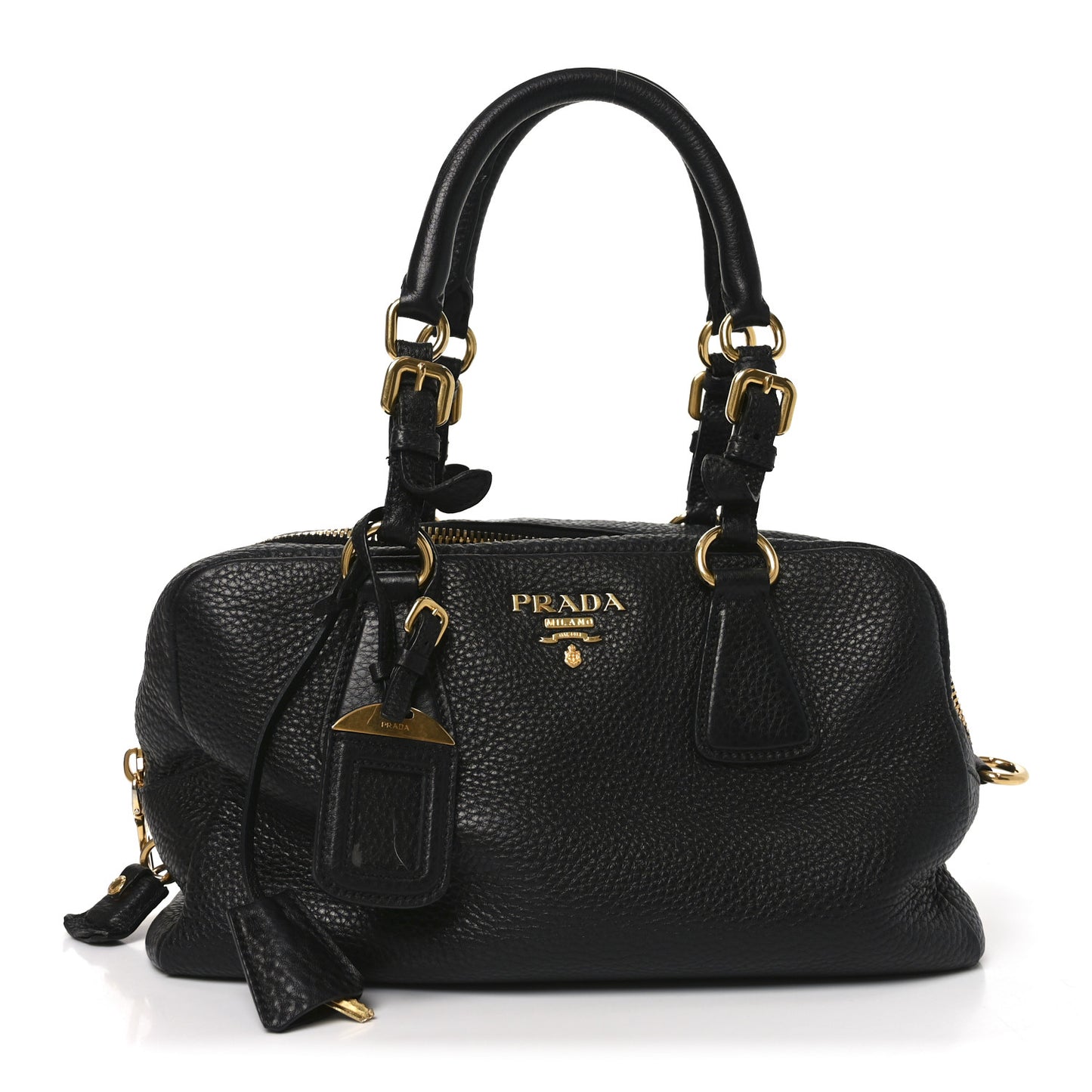 Vitello Daino Bauletto Black