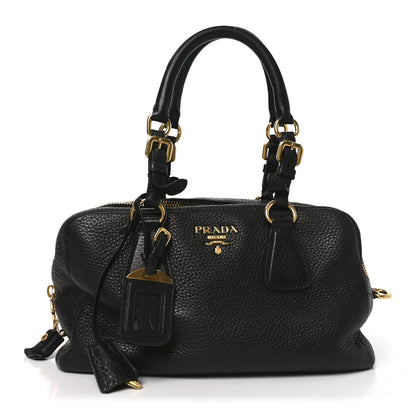 Prada Vitello Daino Bauletto Black 1 of 10