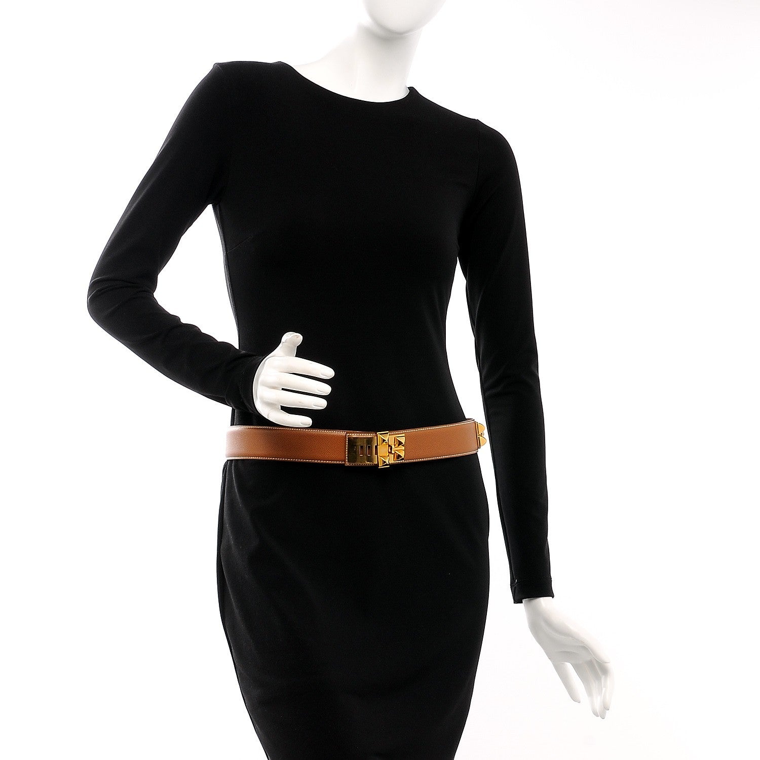 Hermes Courchevel Collier De Chien CDC Belt 80 Gold 2 of 7